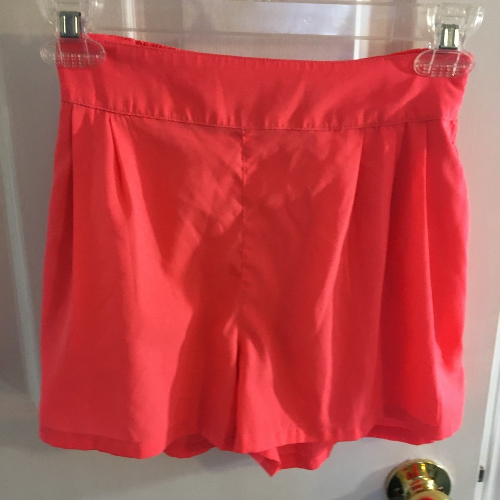 Bright pink flowy shorts american eagle